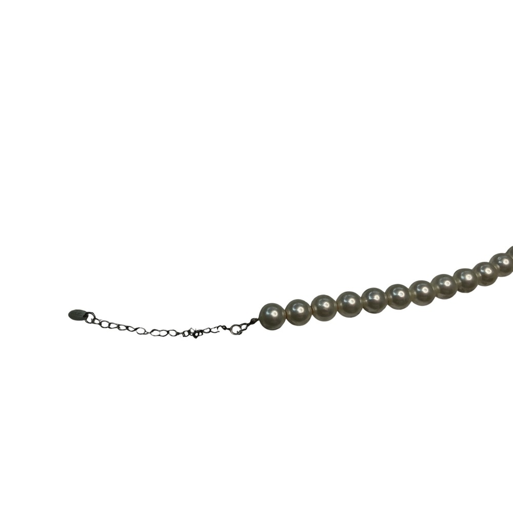 Unbranded Faux Pearl Necklace Women OS Cream Excellent Choker Adjustable‎ Strand - Picture 2 of 4